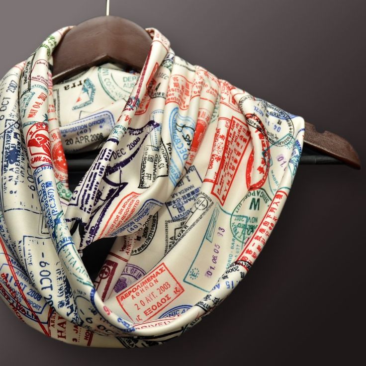 Traveler scarf, Infinity Scarf with passport stamps from all over the world ! Printed on soft poly viscose fabric with silky look and feel. Perfect gift for the adventurer ! Size: Length: 53 inches (loop) Width: 9 inches (x2) Book Scarf, Travel Scarf, Passport Stamps, Scarf Infinity, Unique Book, Flight Attendant, Viscose Fabric, Travel Agent, Travel Insurance