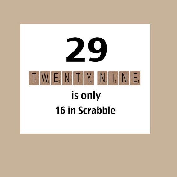 twenty nine is only 16 in scrabble by twenty nine on devis com