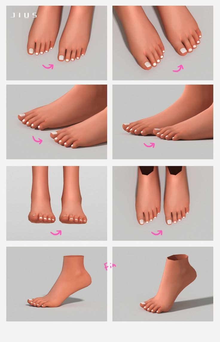 the steps to apply toenails are shown in different positions and sizes, including one with