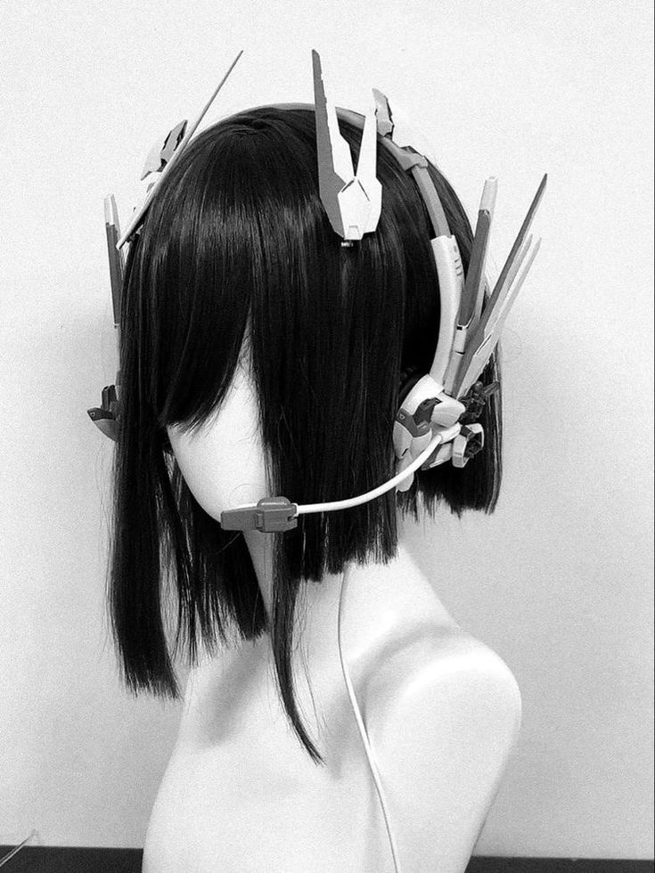 Mecha Headset, Cybercore Aesthetic, Cyberpunk Clothes, Punk Pins, Fest Outfits, Punk Aesthetic, Cyberpunk Aesthetic, Cyberpunk Fashion, Futuristic Fashion