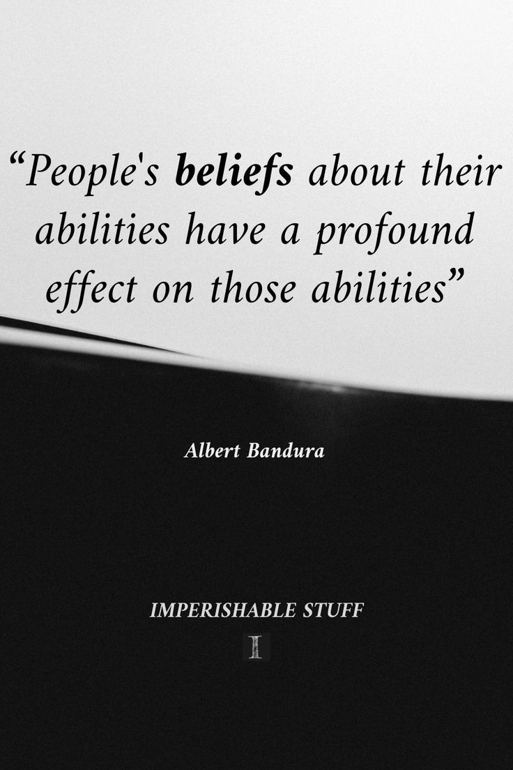 People's beliefs about their abilities have a profound effect on those abilities. Self Reliance Quotes, Self Belief Quotes, Strong Mindset, Belief Quotes, Belief System, Self Efficacy, Psychology Quotes, Self Reliance, Free Living