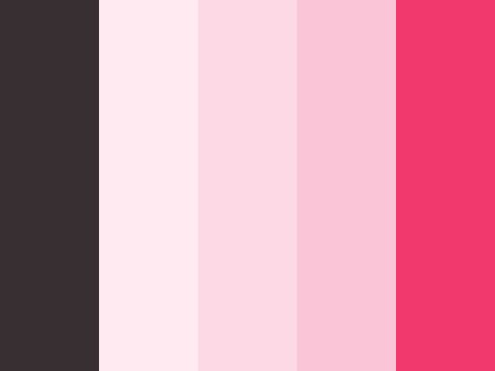 a pink and brown color scheme with the same stripe in each section, all different colors