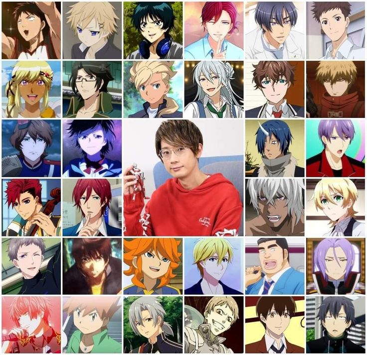 many different anime characters are shown in this collage with the same color and size