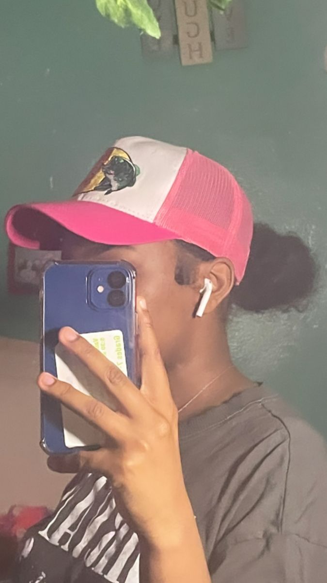 Slick Back Bun With Hat, Natural Hairstyles With Hats, Low Bun With Hat Baseball Caps, Hat Hairstyles Black Women, Low Bun With Hat, Ponytail With Hat, Cute Hairstyles With Hats, Hair With Hat, Slick Back Bun