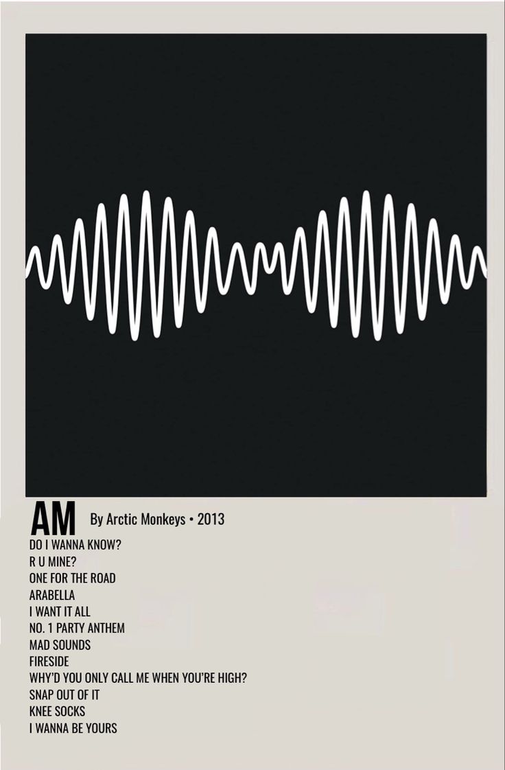 an advertisement for arctic monkeys'2013 album