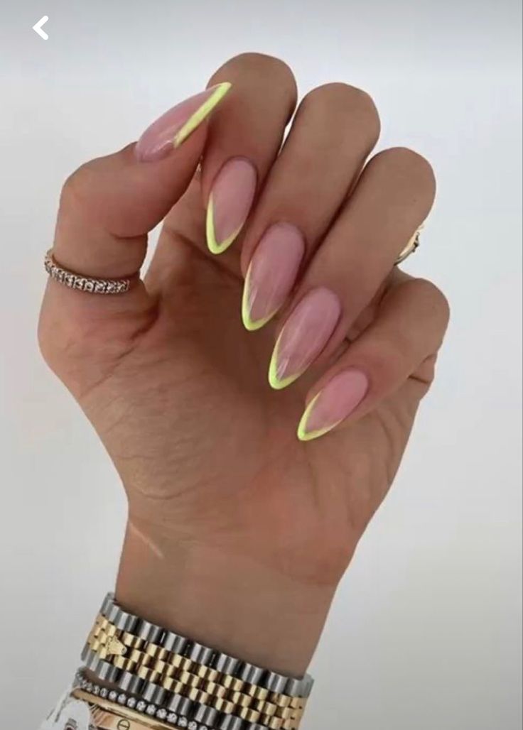 Trendy Nails 2023 Summer Almond, Round Summer Nails 2023, Vacation Nails Almond Shape French Tip, Outline French Tip Nails Almond, Sheer Dark Pink Nails, Nail Designs For Round Nails, Summer Dip Nails Almond Shape, Neutral Summer Nails Almond, Summer Vacation Nails Almond Shape