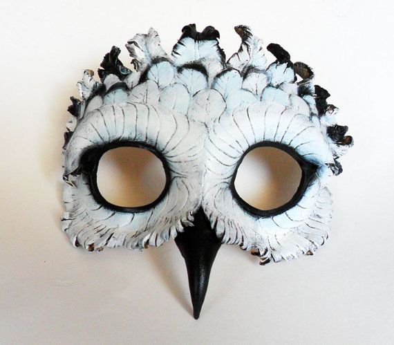 Owl Mask, Venetian Masks, Leather Mask, Cool Masks, Animal Masks, Masks Art, Carnival Masks, Masks Masquerade, Snowy Owl