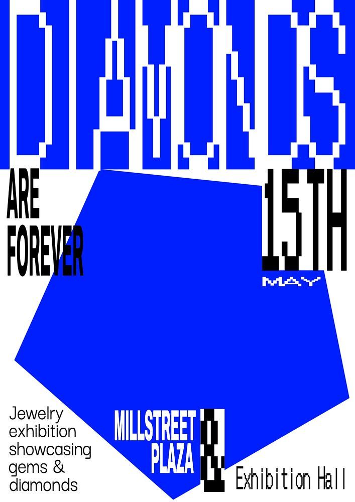 the poster for an exhibition about art and design