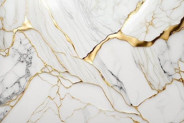 white and gold marble wallpaper with golden lines