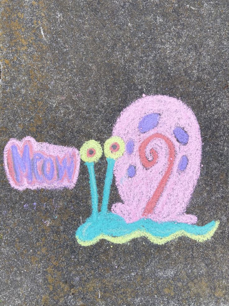 a drawing of a snail with the word mom written on it