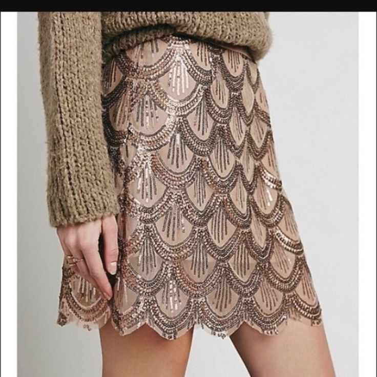 No Tags But Never Worn Beige Mini Skirt For Fall Party, Mini Wrap Skirt, Burgundy Skirt, Free People Velvet, Sequin Mini Skirt, Embellished Skirt, Studded Denim, Free People Clothing Boutique, Free People Skirt