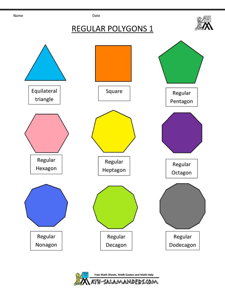 the regular polygons and regular polygons worksheet is shown in this image