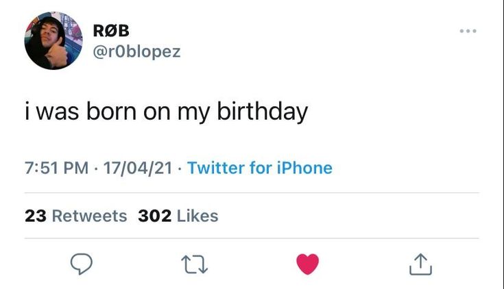 the tweets are on twitter for birthday