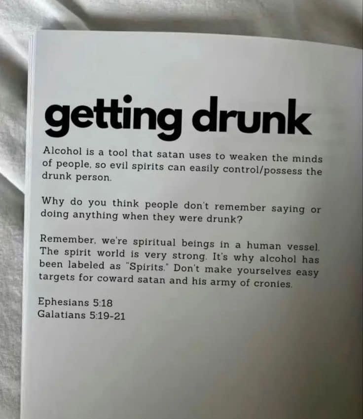 an open book with the words getting drunk written on it