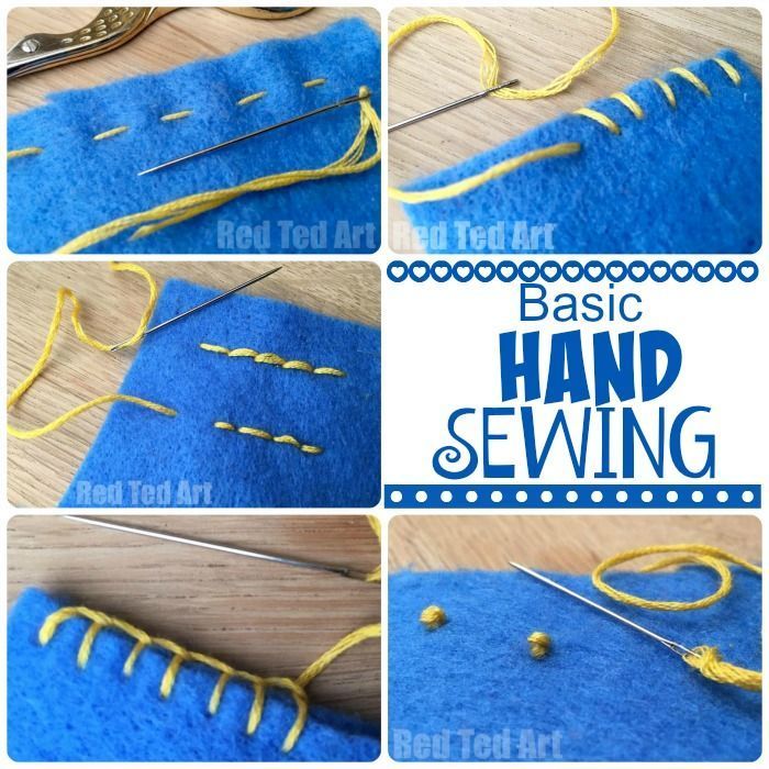 the instructions for how to use hand sewing