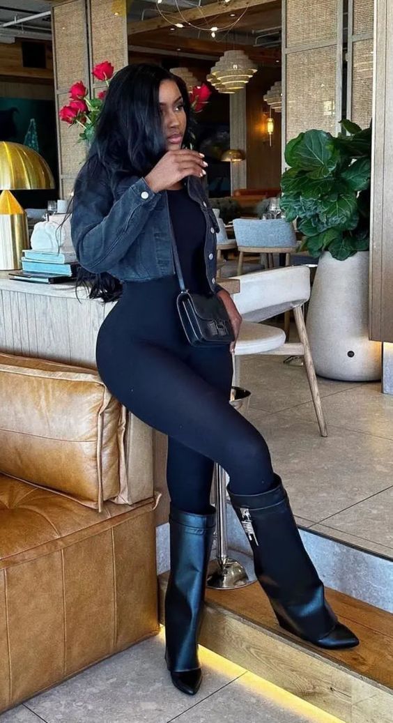 #follow #fashionable #fashion #fashionista #clothing #clothes #ootd #outfits #stylish #style #blogging #blogger #blog Fall Outfits Black Women, Winter Fashion Outfits Casual, Outfit Chic, Trendy Fall Outfits, Classy Casual Outfits, Trash Bag, Rich People, Trendy Fall, All Black Outfit