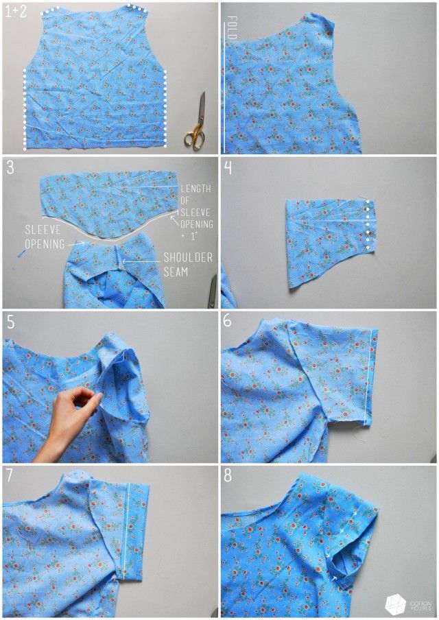 the instructions for making a top