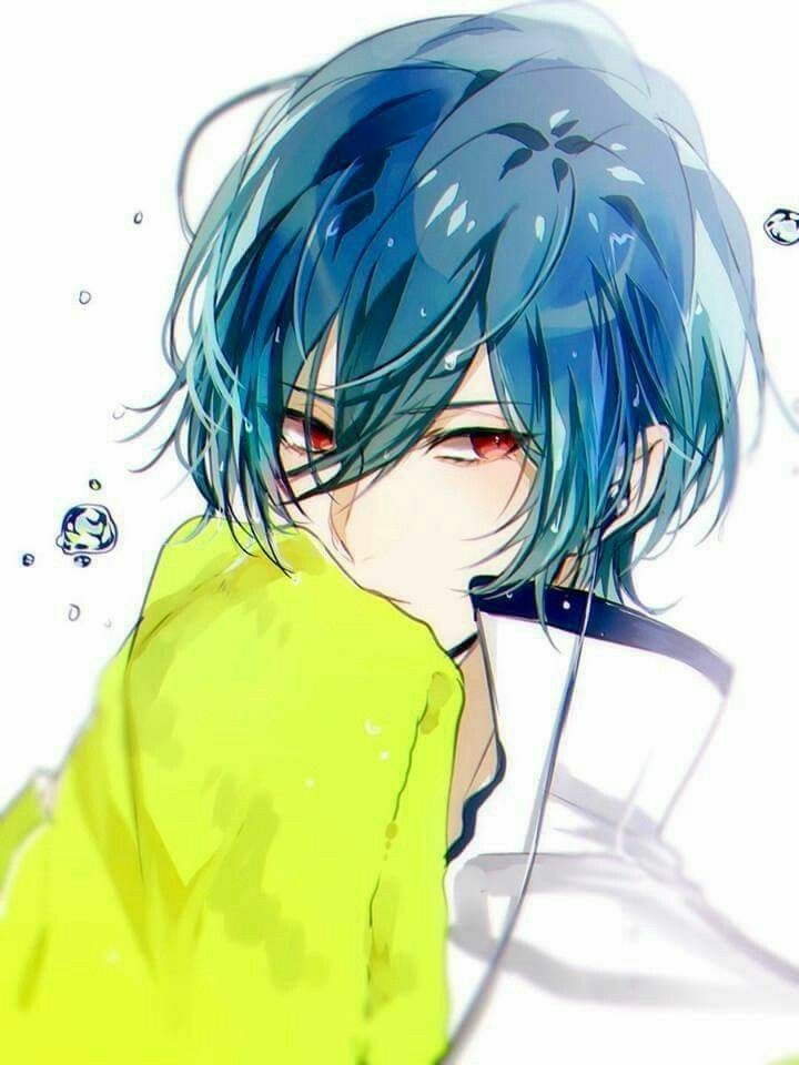 Anime Boy With Blue Hair PFP