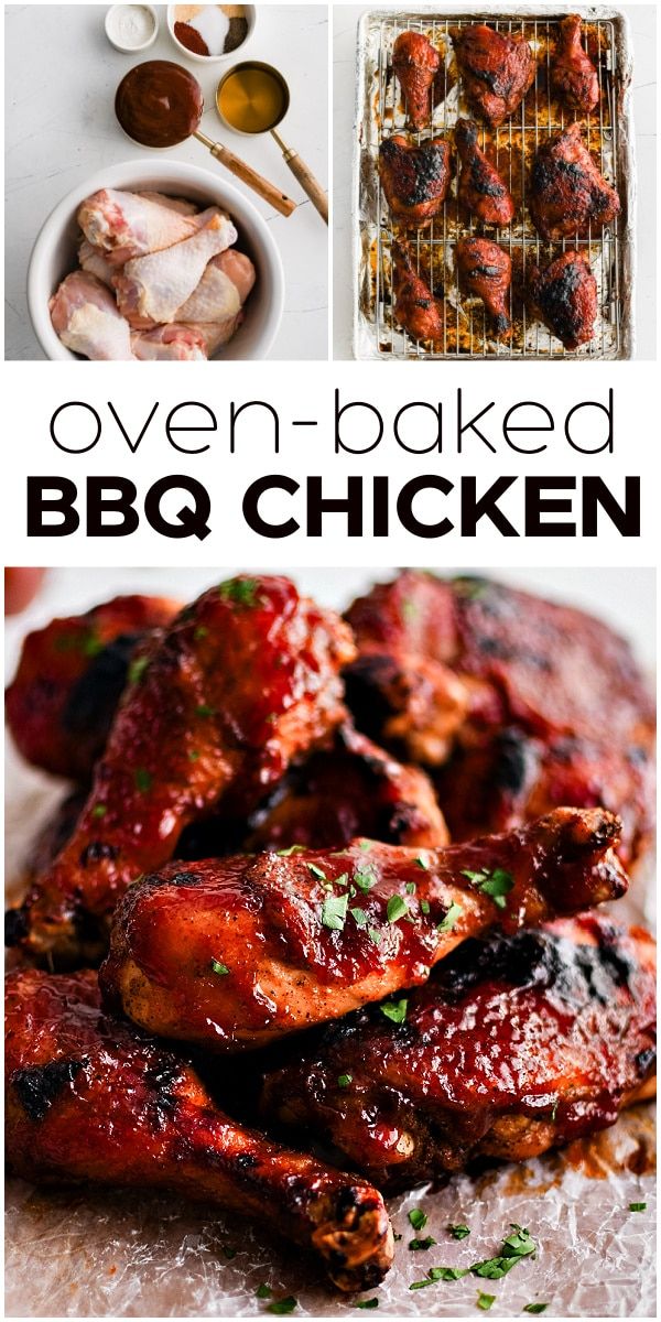 oven - baked bbq chicken is an easy and delicious dinner recipe