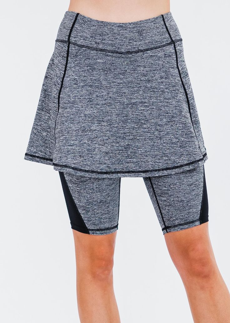 Midi Lycra® Sport Skirt With Attached 10" LeggingsFit & Sizing Inseam Length 10” (Size S) Skirt Length (waist to hem) 14.75” (Size S) If you are between sizes, or in doubt, please choose one size bigger than your usual size. Features Zippered pocket at the back for keys, cards, etc Stretchy Lightweight Durable Abrasion resistant Care Rinse in cold water to wash off any chemicals, chlorinated water or saltwater Machine wash in cold water on gentle cycle Lay flat to Athleisure Stretch Lined Swim Skirt, Spring Athleisure Lined Skirt, Stretch Lined Swim Skirt For Workout, Stretch Workout Swim Skirt With Lining, Stretch Swim Skirt Lined For Water Sports, Fitted Athleisure Swim Skirt, Athleisure Bottoms With 4-way Stretch And Lining, Athleisure Stretch Shorts With Lined Skirt, Sporty Stretch Skirted Bottoms