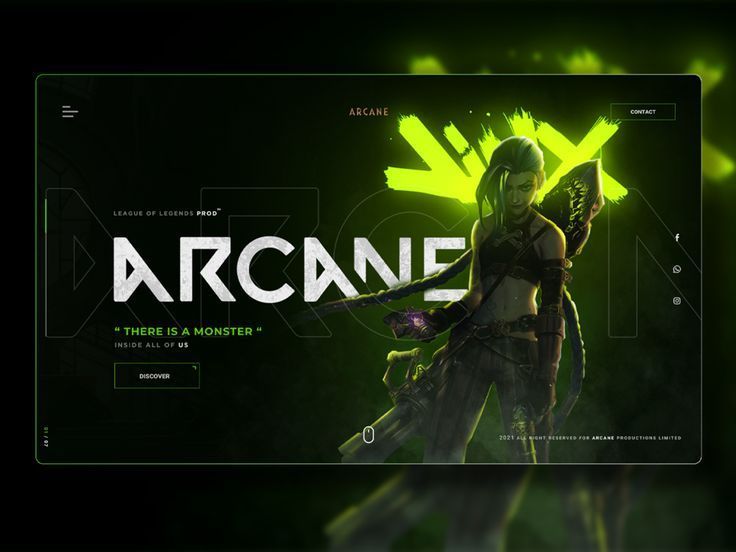 an image of the title screen for arcane, a mobile game developed by microsoft