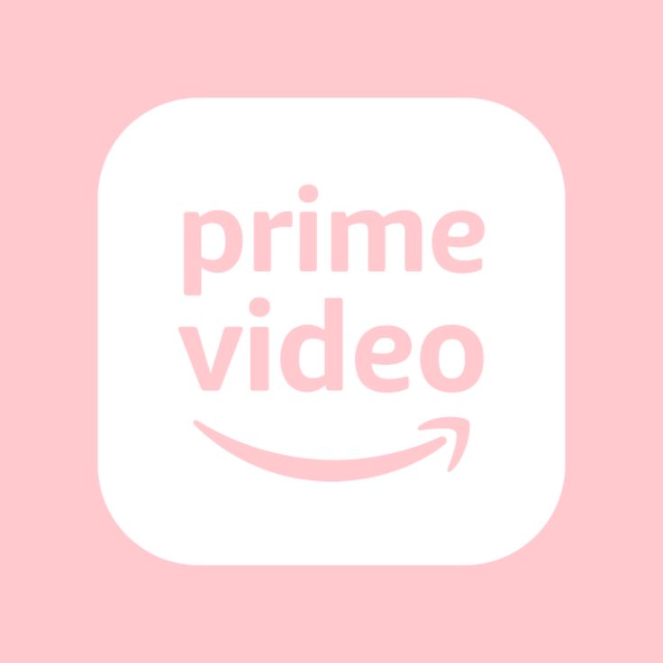 the amazon prime video logo on a pink background