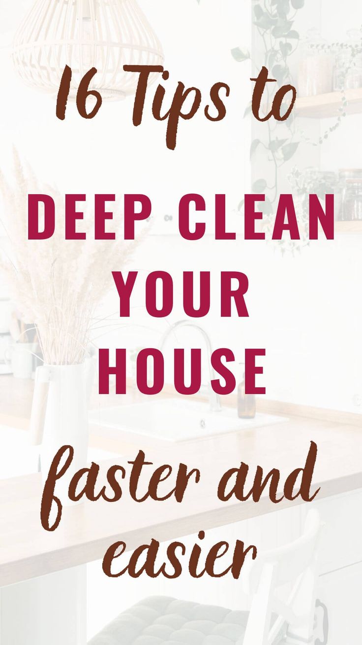 16 Cleaning tips and hacks to help you deep clean your house fast. Using the spring cleaning tips and tricks here, you can cut the cleaning time and deep clean your home room-by-room faster and easier. Clean House Fast, How To Deep Clean Your House, Deep Clean Your House, Professional Cleaning Tips, Cleaning With Vinegar, Quick Cleaning Tips, Printable House, Norwex Cleaning, Deep Cleaning House