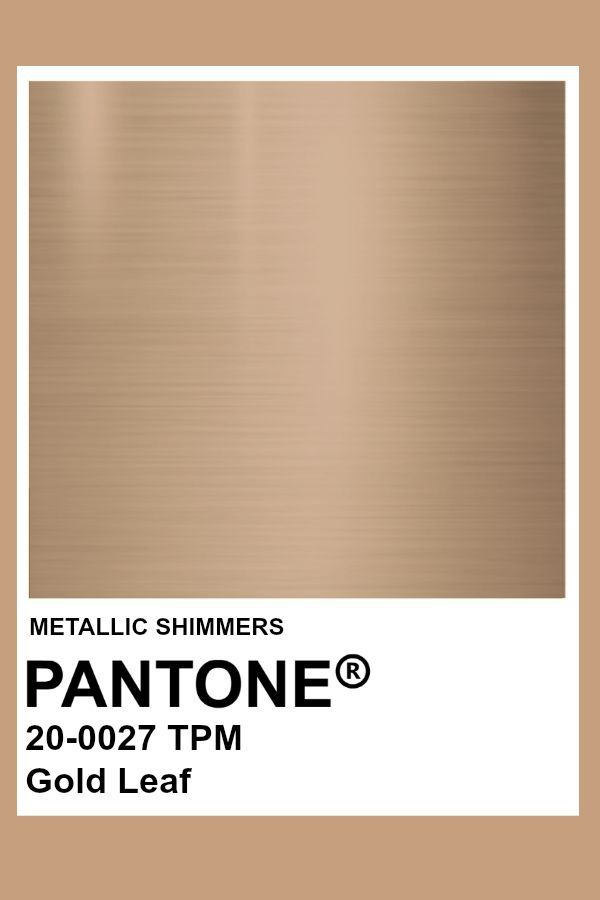 metallic shimmers pantone g gold leaf background with text overlaying the image