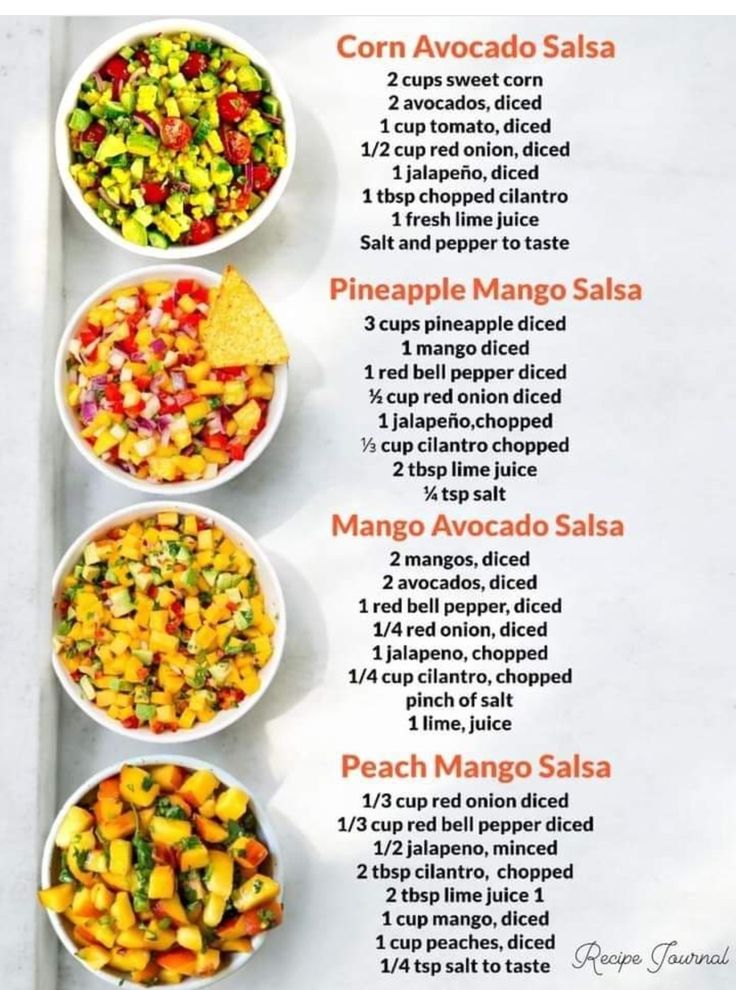 Corn Avocado, Easy Salsa Recipe, Salsa Recipes, Easy Salsa, Healthy Food Menu, Grilled Meats, Pineapple Salsa, Avocado Salsa, Mango Salsa