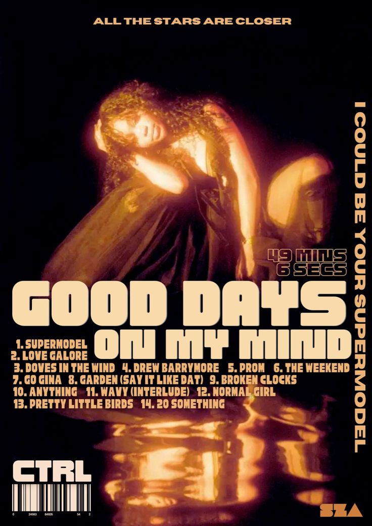 the cover art for good days on my mind, featuring an image of a woman in a