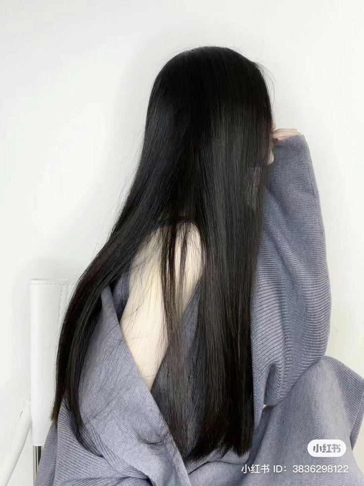 Silky Black Hair, Long Shiny Hair, Hair Style Korea, Hair Inspiration Long, Long Black Hair, Long Straight Hair, Cut My Hair, Silky Hair, Dream Hair