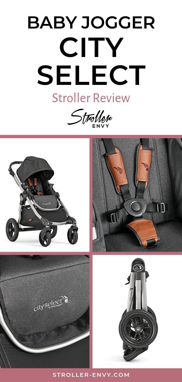 the baby jogger city select stroller is shown with its wheels and seat covers