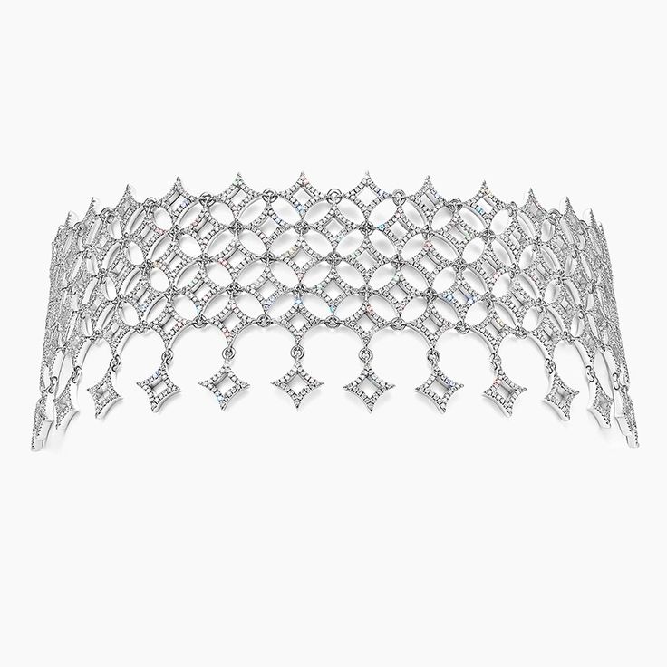 MJ Rodriguez Diamond Choker | Infinite Icon | Brilliant Earth Diamond Cuff Necklace, Luxury White Gold Choker, Luxury Diamond Choker For Formal Occasions, Luxury Formal Choker With 17 Jewels, Formal Luxury Choker With 17 Jewels, Luxury Wedding Choker, Luxury Diamond Choker Jewelry, Luxury Silver Diamond Choker, Luxury Diamond Silver Choker