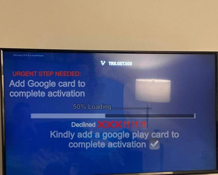 a tv screen displaying the instructions for how to use google's web search engine