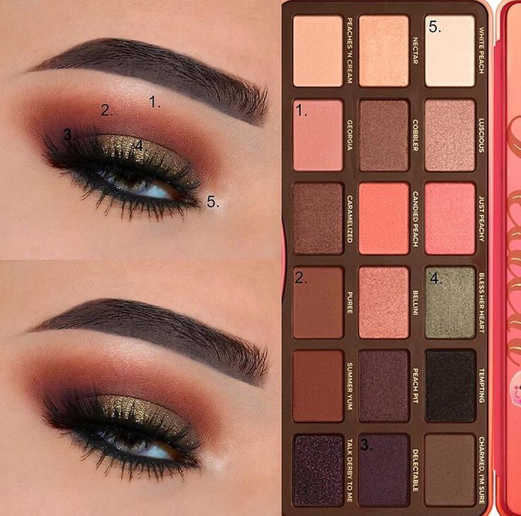 Peach Palette Looks, Peach Pallet, Covergirl Eyeliner, Eye Shadow Pallets, Peach Pallete, Too Faced Sweet Peach, Sweet Peach Palette, Too Faced Peach, Trendy Eyeshadow