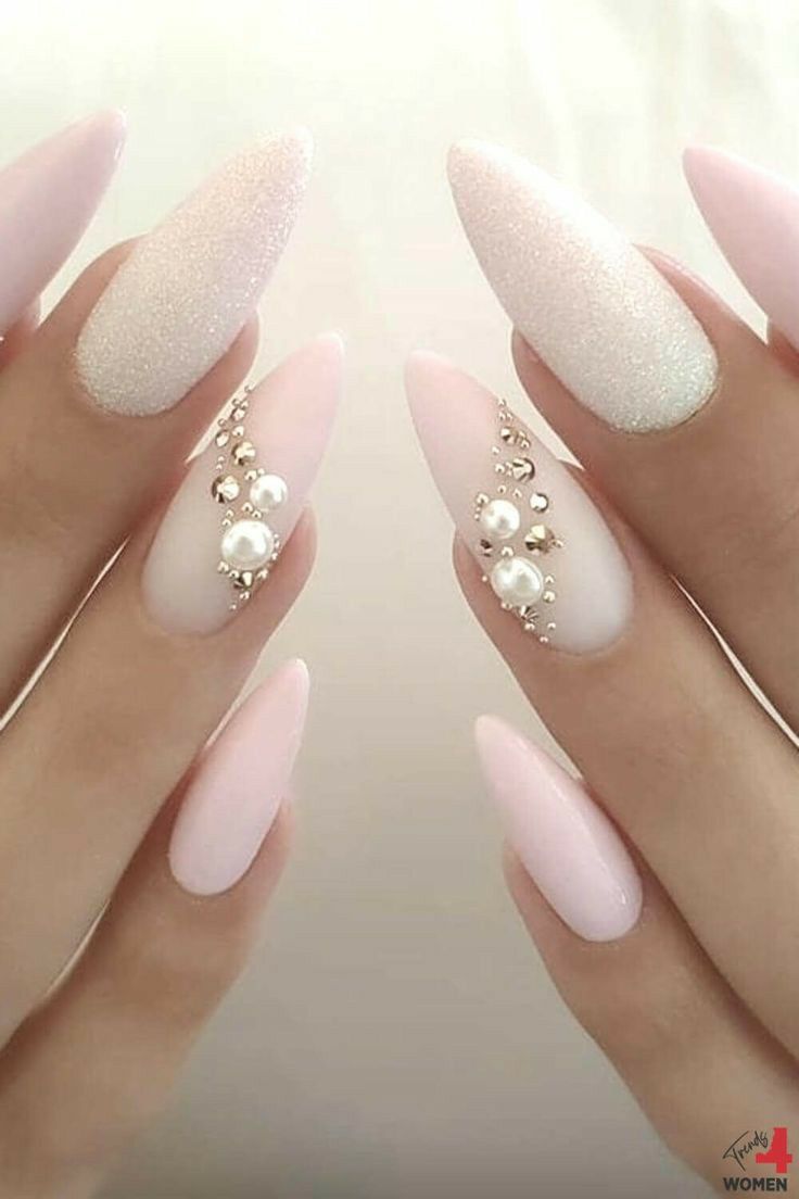 Ongles Bling Bling, Baby Pink Nails, Christmas Gel, Christmas Gel Nails, Nails Wedding, Christmas Nails Acrylic, Bride Nails, Nails 2020, Bridal Nails