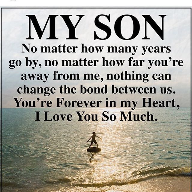 a person riding a surfboard on top of a body of water with the words, my son no matter how many years go by