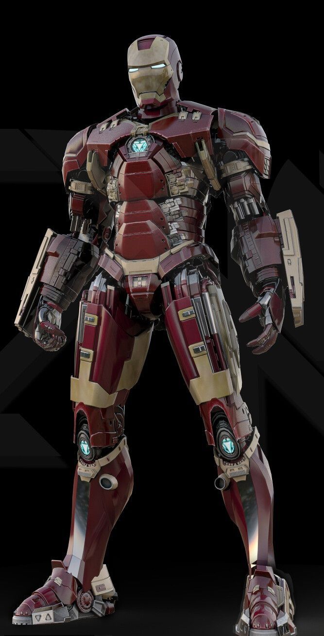 the iron man suit is shown in this image