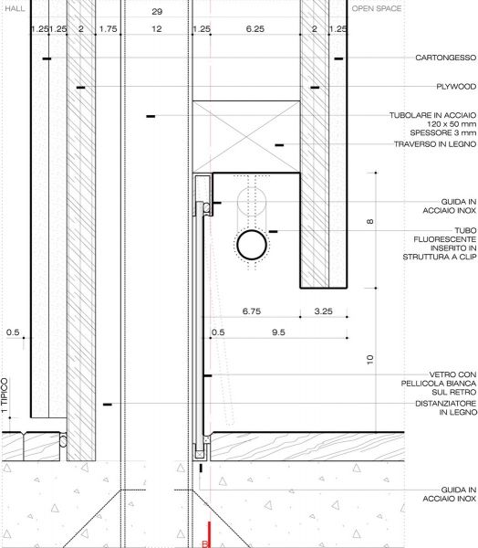 an architectural drawing shows the details of a bathroom and shower area, with measurements for each section