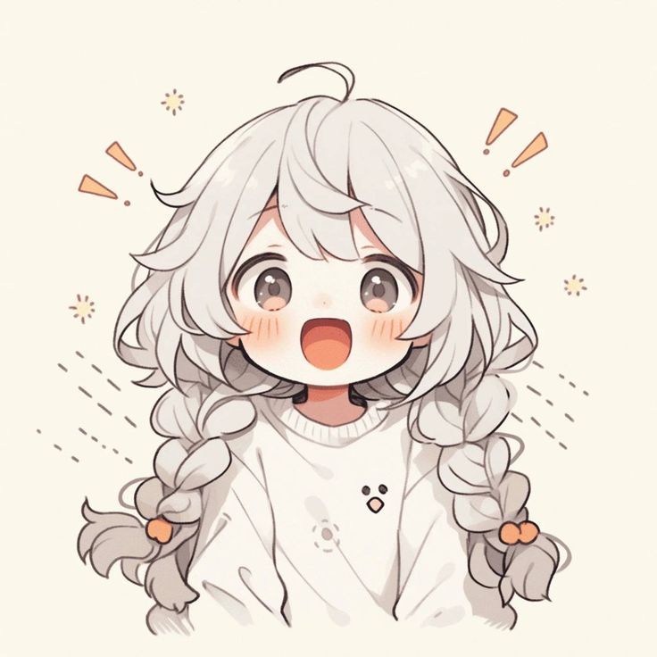 Long White Hair, Images Kawaii, Chibi Anime Kawaii, Cute Doodles Drawings, Cute Anime Chibi, Cute Kawaii Drawings, Chibi Drawings, Cute Cartoon Drawings, Dessin Adorable