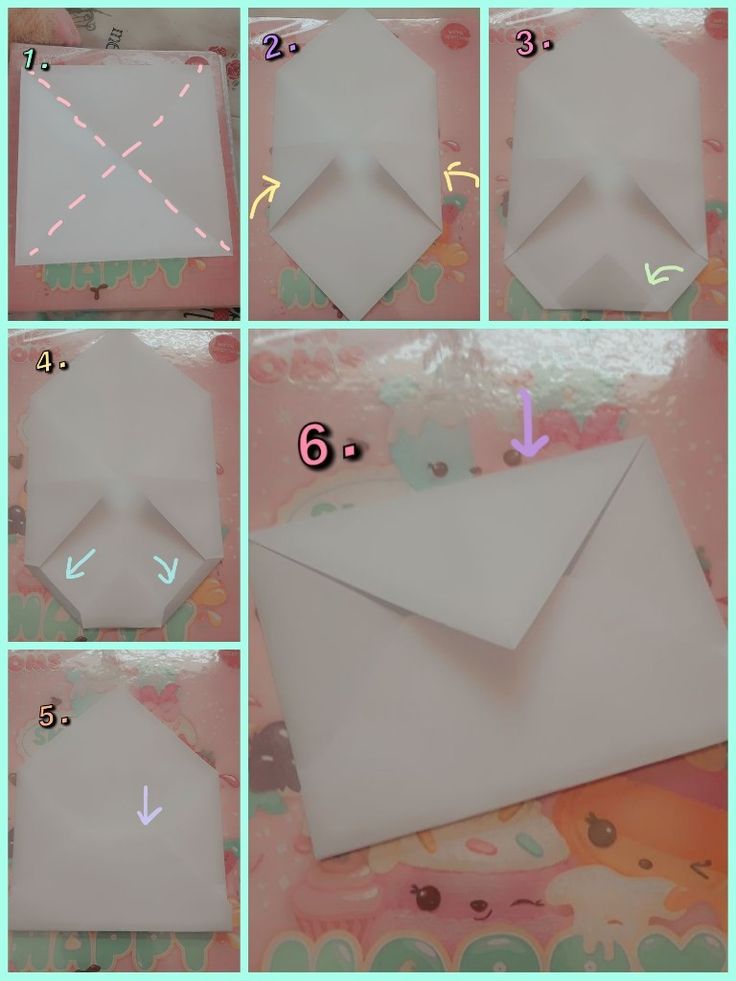 how to make an origami envelope with paper step by step instructions for beginners