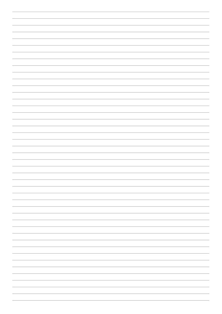 a white lined paper with lines on the bottom, and one line at the top