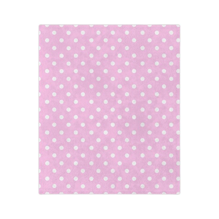 a pink and white polka dot paper with white dots on the bottom, it is very soft