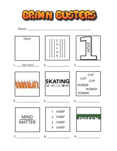 the brain busters worksheet for students to learn how to write and draw