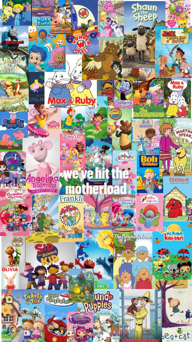 a collage of children's books with the words weve hit the motherload