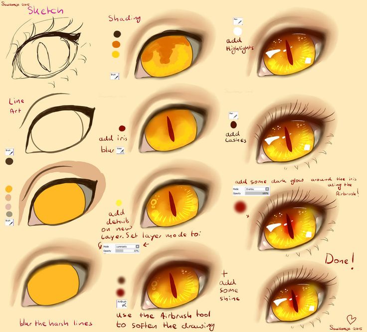 an image of how to draw yellow eyes