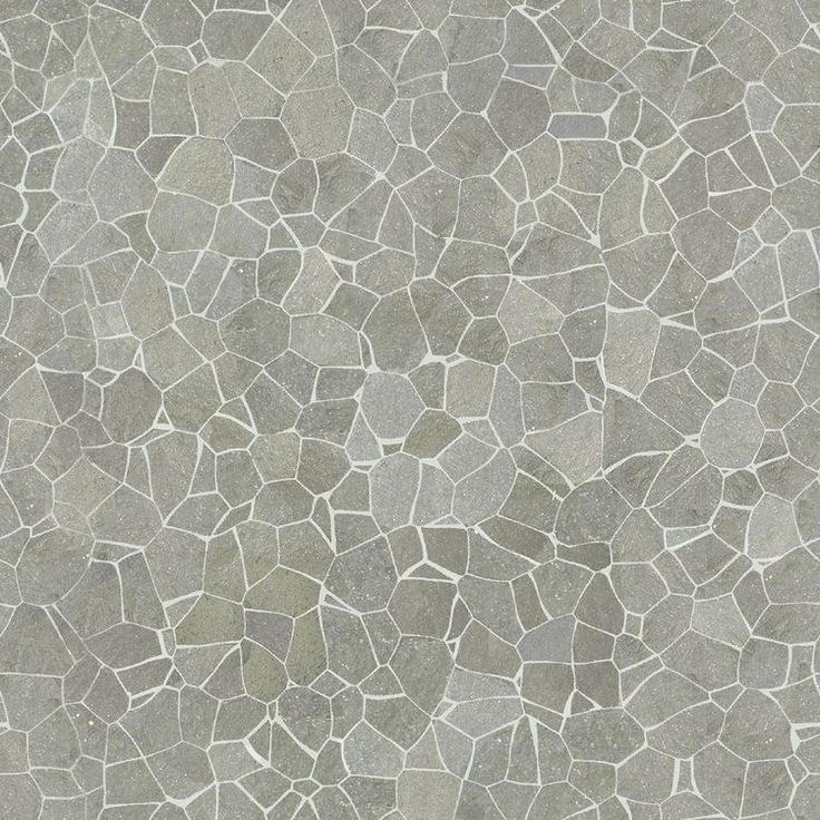 a gray and white tile wallpaper with small rocks on the bottom, as well as an area for text