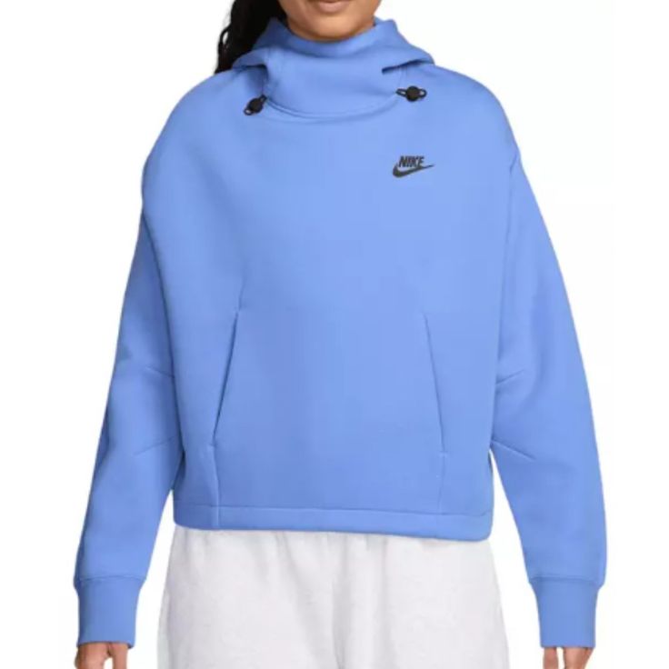 Nike Women's Sportswear Tech Fleece Oversized Hoodie Royal Pulse Color: Royal Pulse Setting The Bar For Premium Warmth And Polished Comfort Since 2013, Tech Fleece Is Entering A New Era. With An Emphasis On Tailored Elegance, This Slightly Cropped Hoodie Has An Easygoing And Elevated Feel. Nike's Premium, Lightweight Fleecesmooth Both Inside And Outgives You Plenty Of Warmth Without Adding Bulk. Nike Tech Blue Fleece, Blue Nike Hoodie Woman, Royal Blue Nike Tech Fleece, Nike Tech Fleece Set, Cute Nike Sweatshirts Blue, Nike Tech Fleece Royal Blue, Royal Blue Hoodie Nike, Entering A New Era, Women's Sportswear