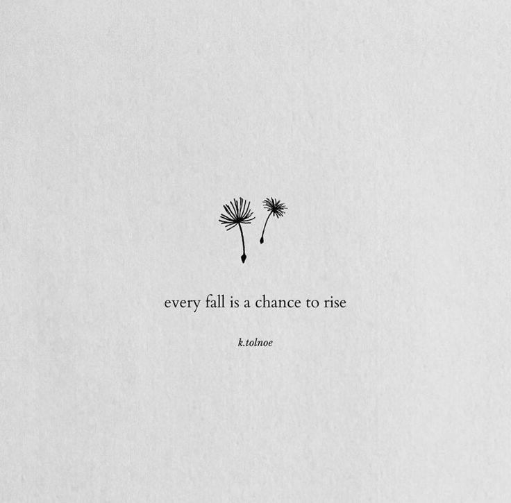 a dandelion with a quote on it that says, every fall is a chance to rise