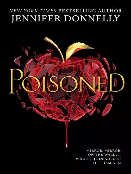 a book cover with an apple in the middle and text that reads poisoned